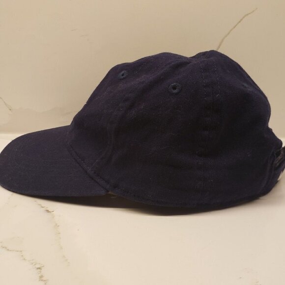 Nike  Size 4 - 7 Kids Navy Blue Baseball Cap Hat Adjustable velcro at back - Picture 2 of 10